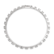 Elysia Princess Cut Diamond Tennis Bracelet Prong Set (4 ctw) - Nivetta